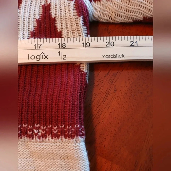 California Gypsy women's Medium long cream red cardigan Aztec southwestern boho - Picture 8 of 9